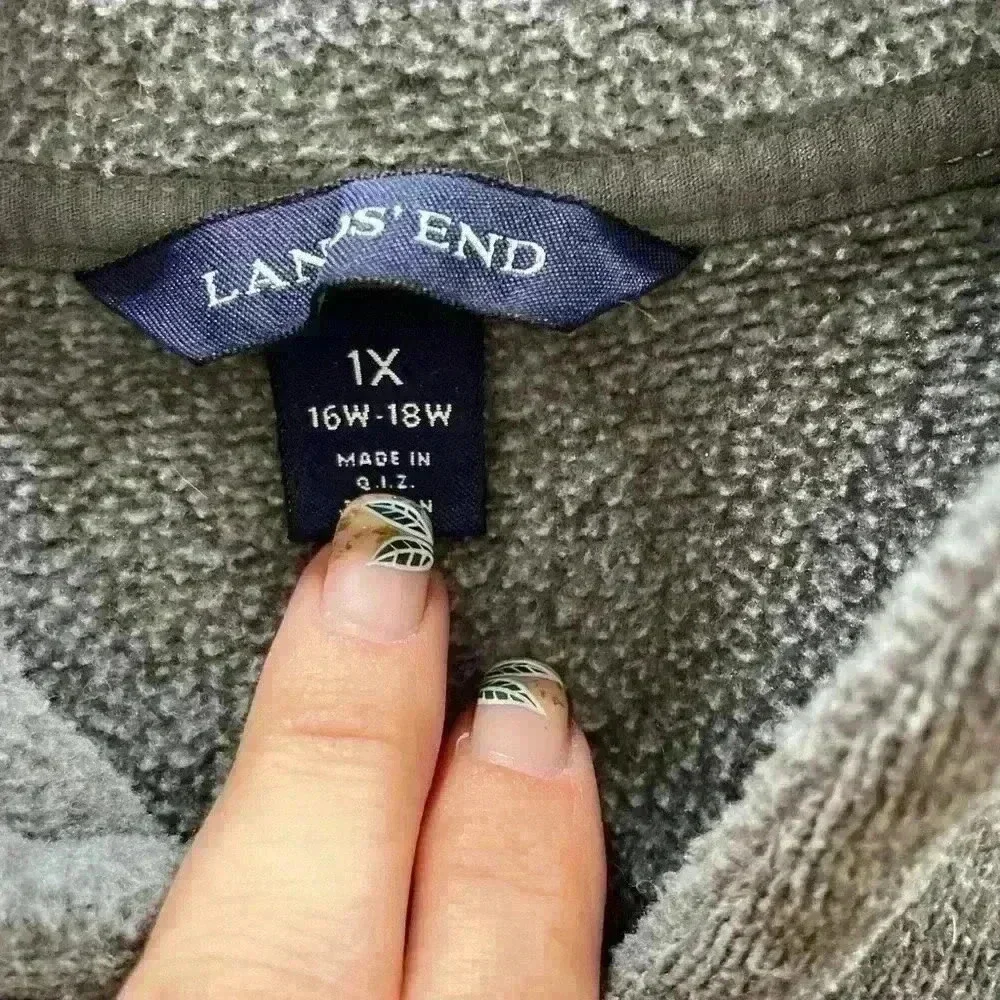 Lands End 3/4 zip sweatshirt